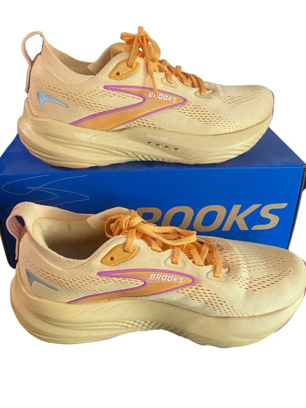 Brooks Glycerin 22 Women’s Running Shoes Size 8 Sherbert Apricot Pink